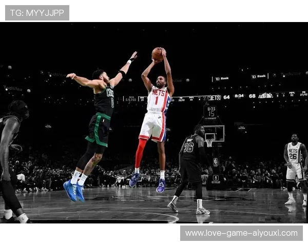 小波特中路急停跳投稳稳入网，篮网保持优势